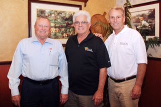 From left: Stay Green founder Rich Angelo, CLCA Orange County Director Richard Cohen and David DuBois, CEO of Mission Landscape Companies.