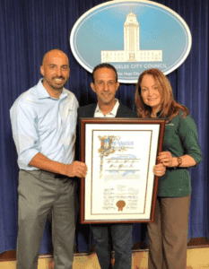 Stay Green Inc. was honored at Van Nuys City Hall on Dec. 1