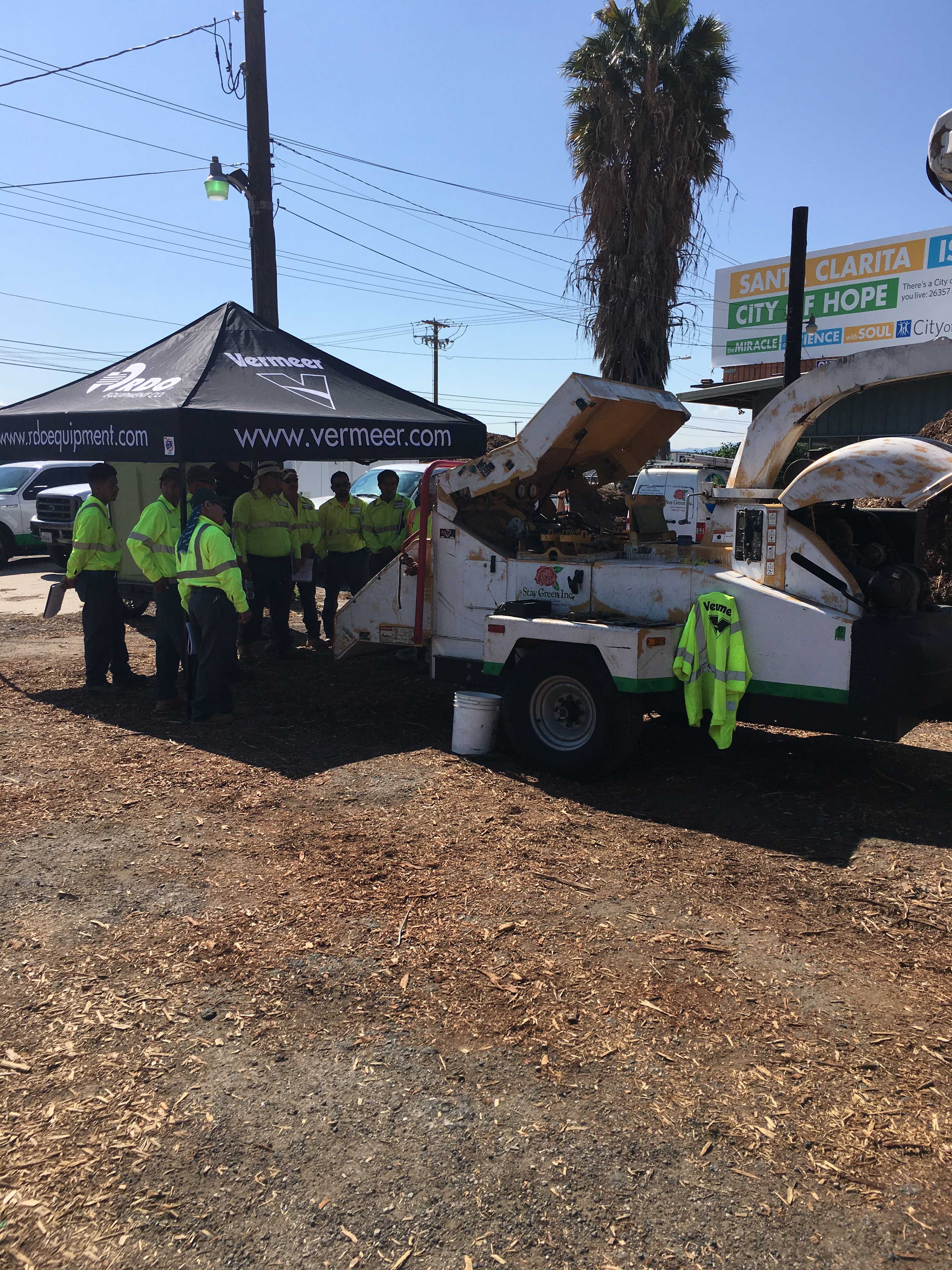 Stay Green team at a training