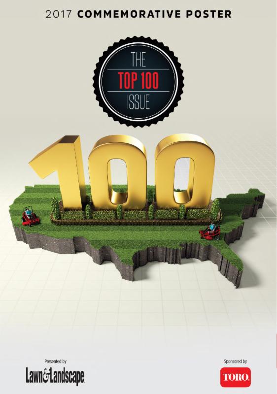 2017 Commemorative Poster for the Top 100 Issue of Lawn & Landscape Magazine