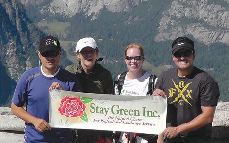 Stay Green team in Yosemite